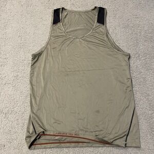 Rhone Tank Top Mens M Gray Sleeveless Gym Athletic Muscle Never Give Up FLAW